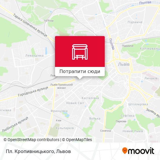 Карта Пл. Кропивницького