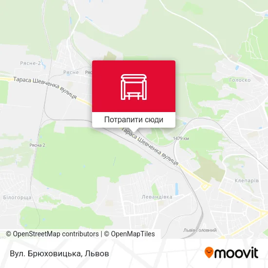 Карта Вул. Брюховицька