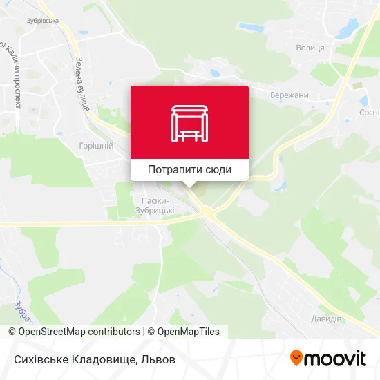 Карта Сихівське Кладовище