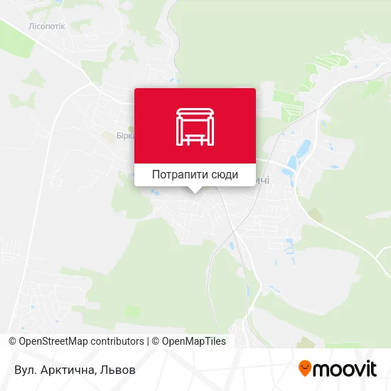 Карта Вул. Арктична