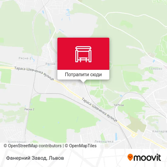 Карта Фанерний Завод