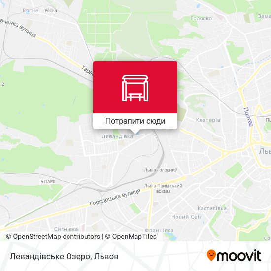 Карта Левандівське Озеро