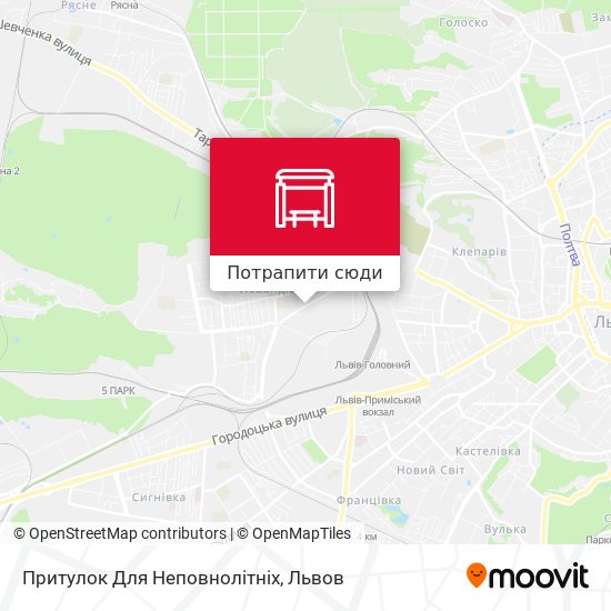 Карта Притулок Для Неповнолітніх