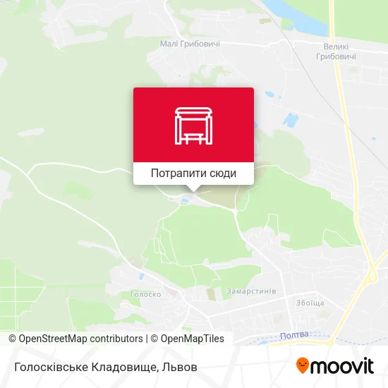 Карта Голосківське Кладовище