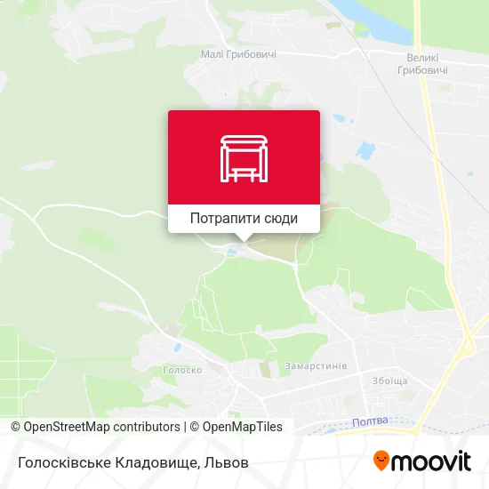 Карта Голосківське Кладовище