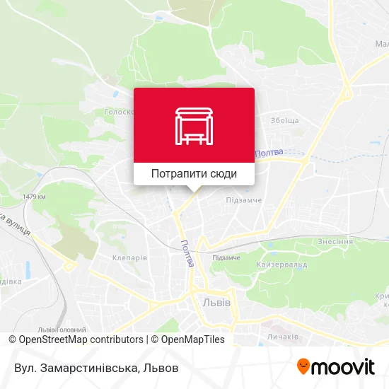 Карта Вул. Замарстинівська