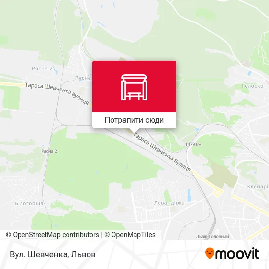 Карта Вул. Шевченка