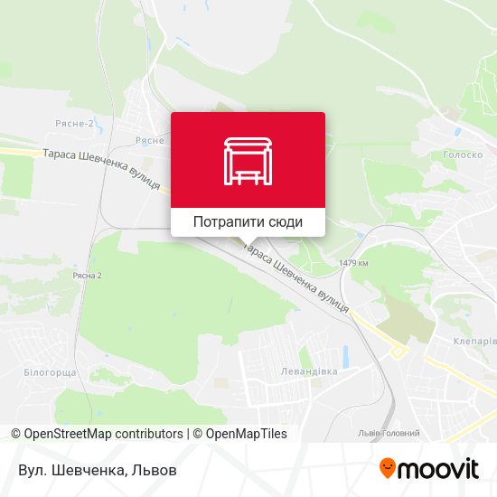 Карта Вул. Шевченка
