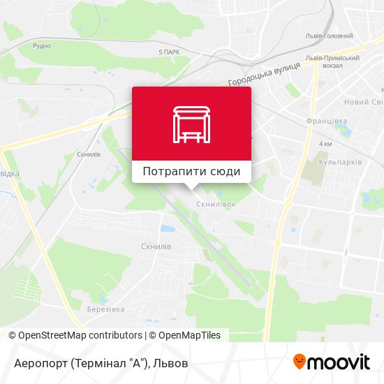 Карта Аеропорт (Термінал "А")