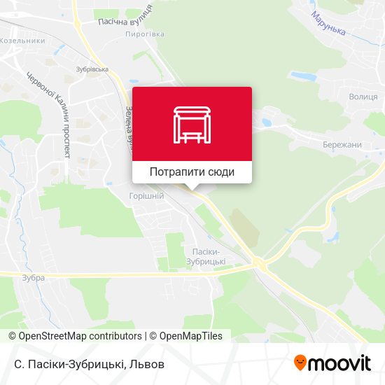 Карта С. Пасіки-Зубрицькі