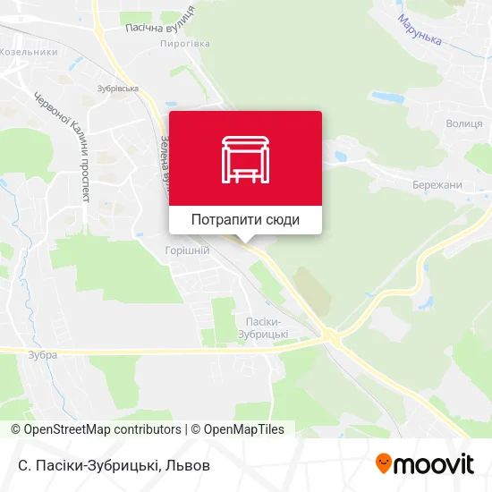 Карта С. Пасіки-Зубрицькі