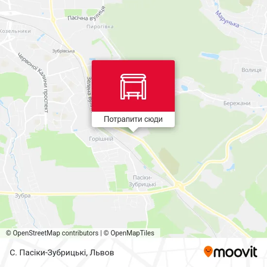 Карта С. Пасіки-Зубрицькі