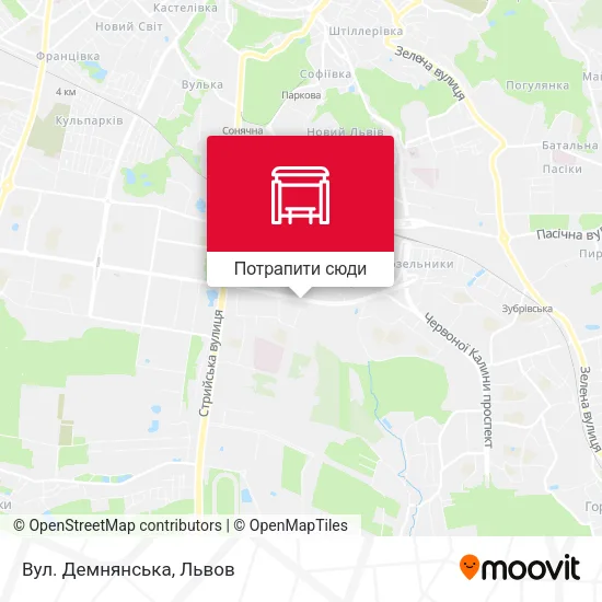 Карта Вул. Демнянська