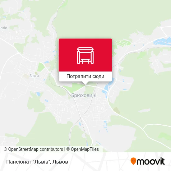 Карта Пансіонат "Львів"
