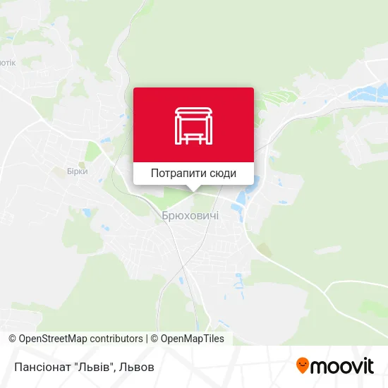 Карта Пансіонат "Львів"