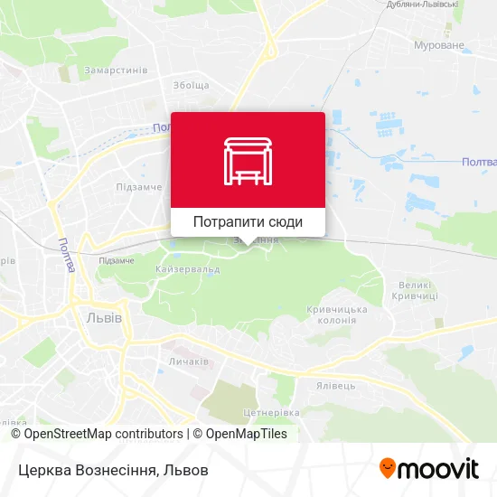 Карта Церква Вознесіння