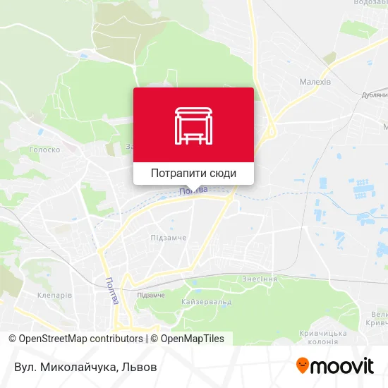 Карта Вул. Миколайчука