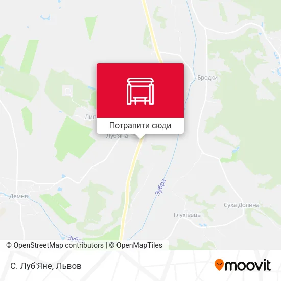 Карта С. Луб'Яне