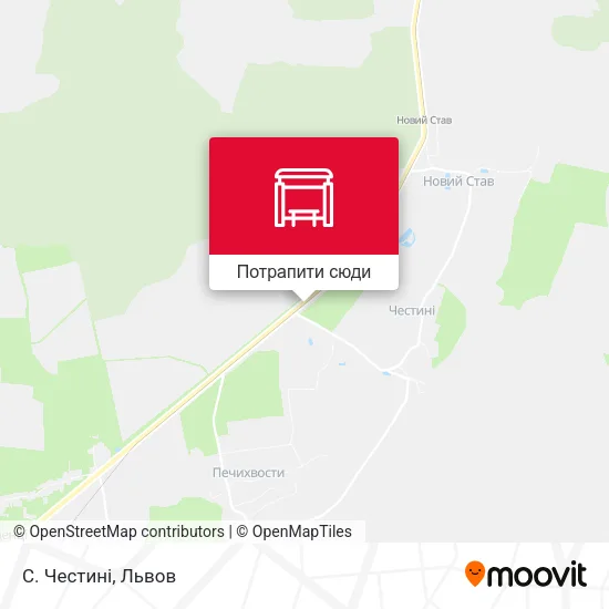 Карта С. Честині