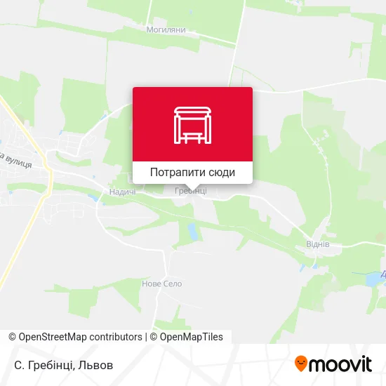 Карта С. Гребінці