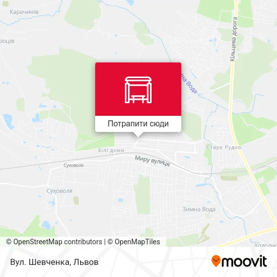Карта Вул. Шевченка