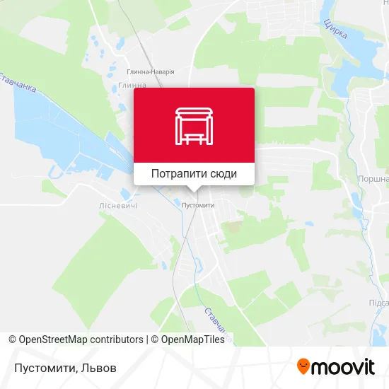Карта Пустомити