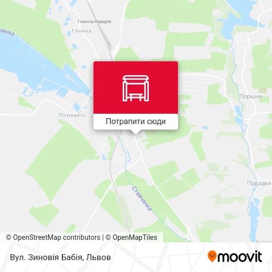 Карта Вул. Зиновія Бабія