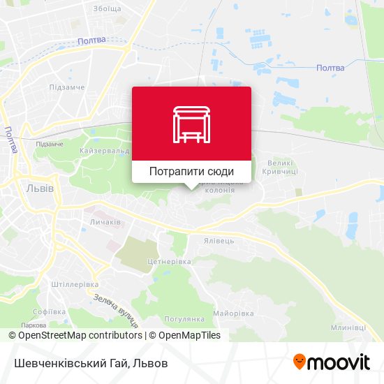 Карта Шевченківський Гай