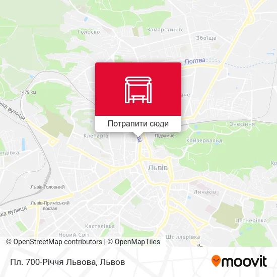 Карта Пл. 700-Річчя Львова