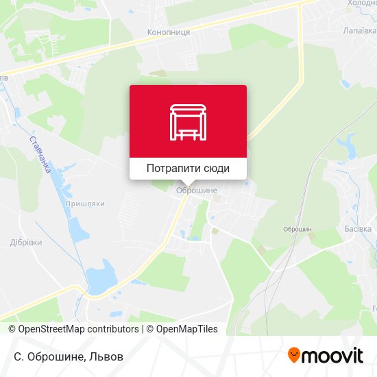 Карта С. Оброшине