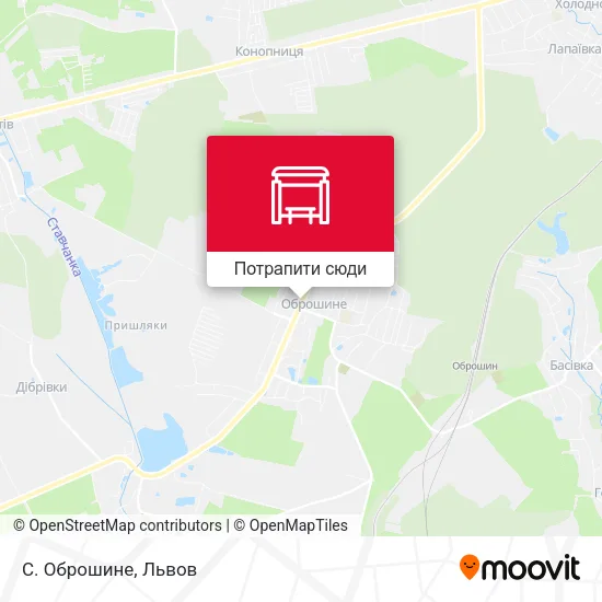 Карта С. Оброшине