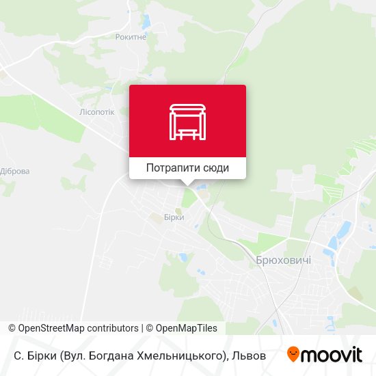 Карта С. Бірки (Вул. Богдана Хмельницького)