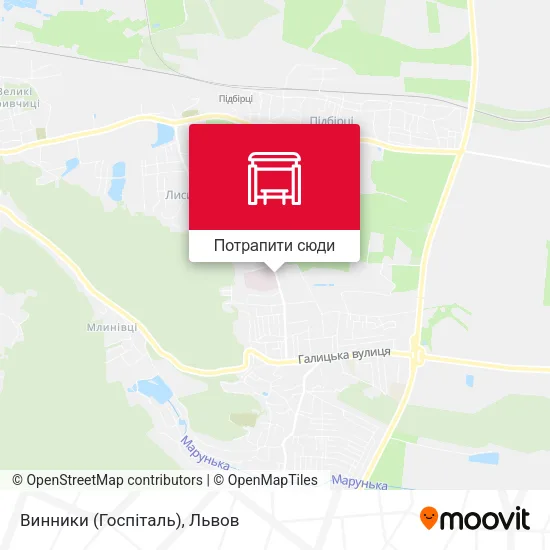 Карта Винники (Госпіталь)