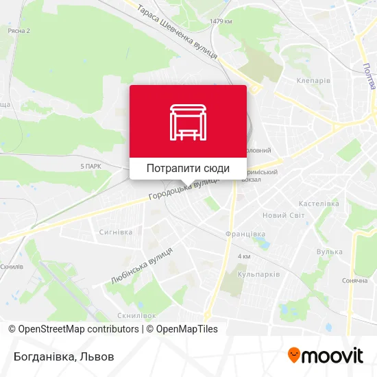 Карта Богданівка