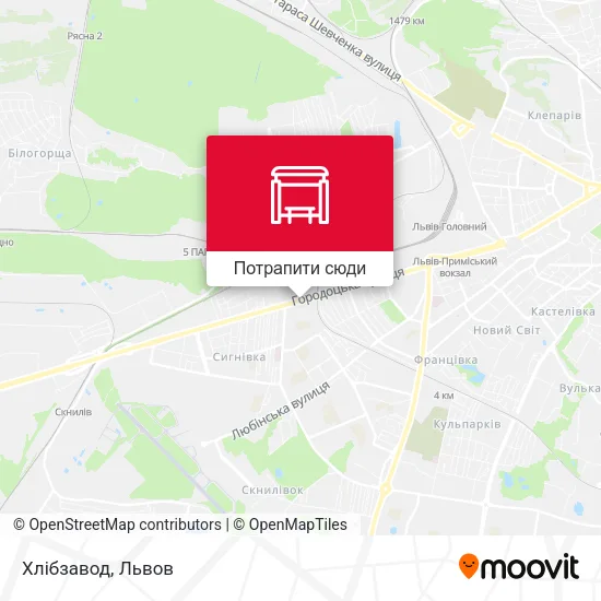 Карта Хлібзавод