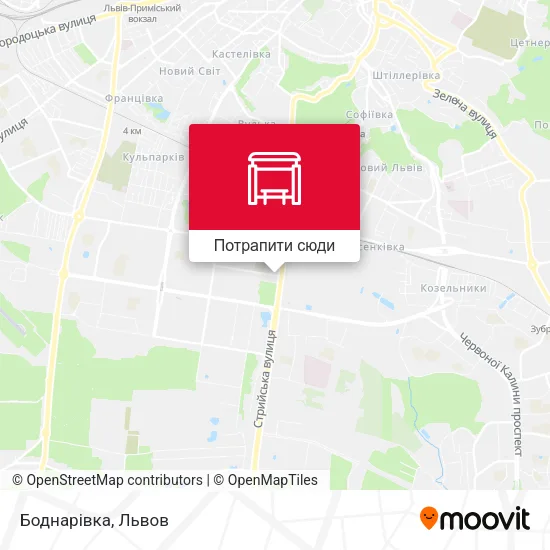 Карта Боднарівка