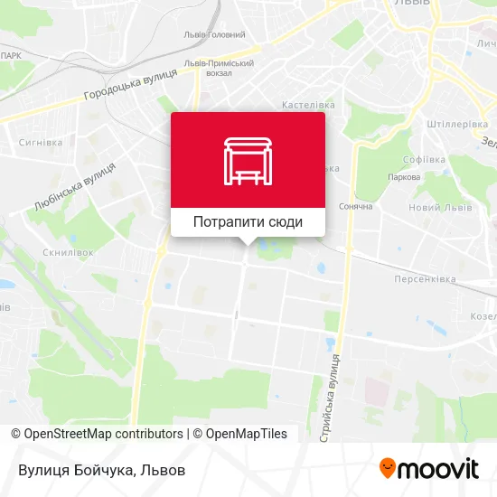 Карта Вулиця Бойчука