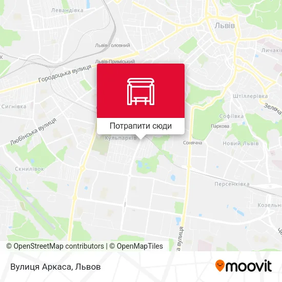 Карта Вулиця Аркаса