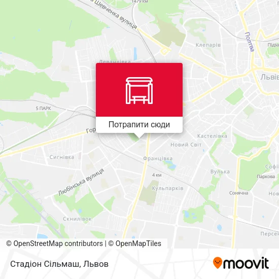 Карта Стадіон Сільмаш