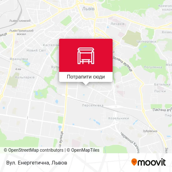 Карта Вул. Енергетична
