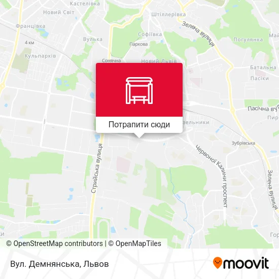 Карта Вул. Демнянська