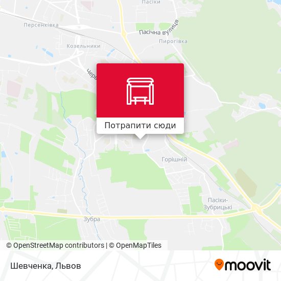 Карта Шевченка