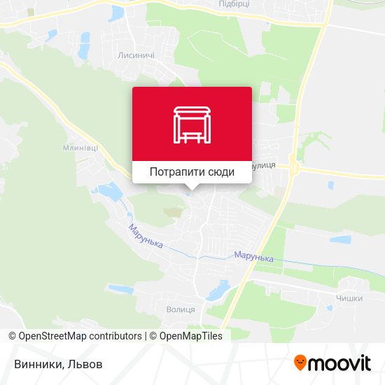 Карта Винники