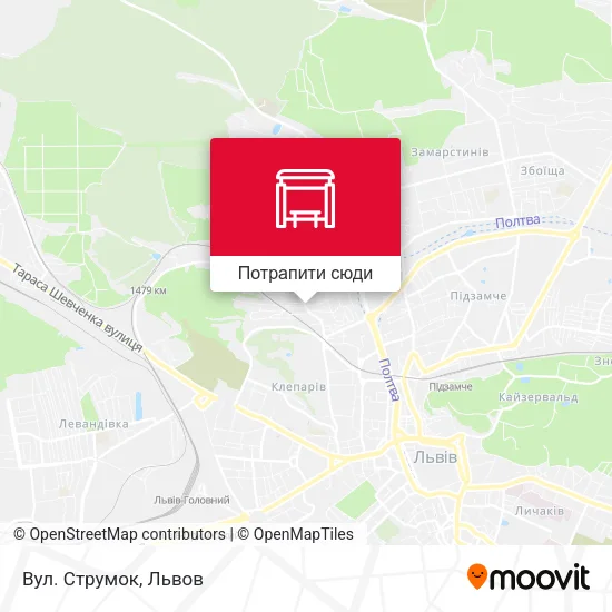 Карта Вул. Струмок