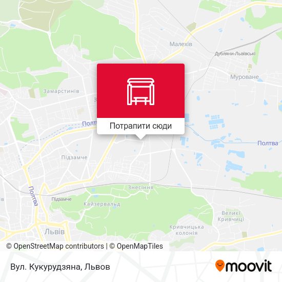 Карта Вул. Кукурудзяна