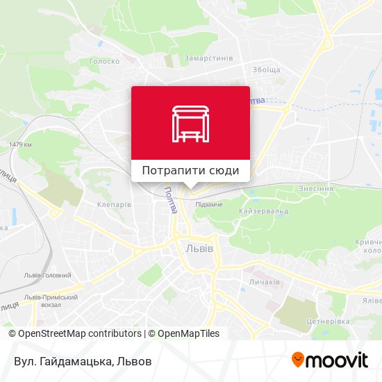 Карта Вул. Гайдамацька