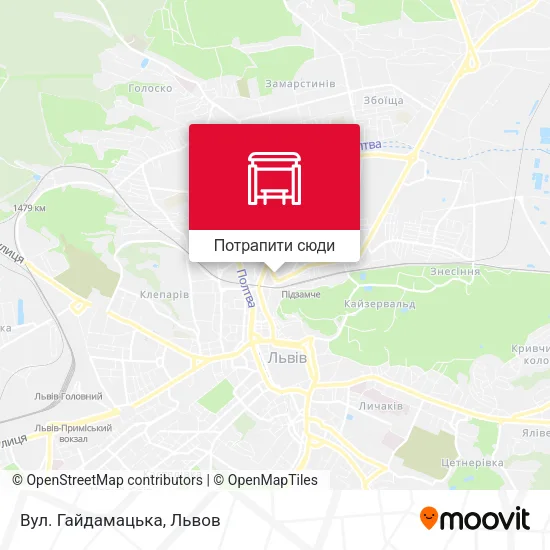 Карта Вул. Гайдамацька