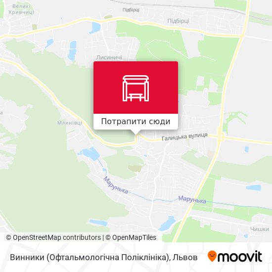 Карта Винники (Офтальмологічна Поліклініка)