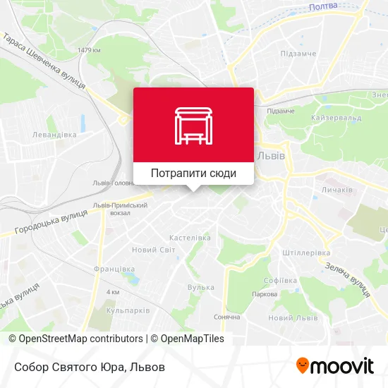 Карта Собор Святого Юра