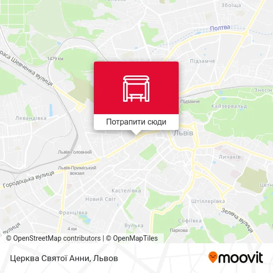 Карта Церква Святої Анни